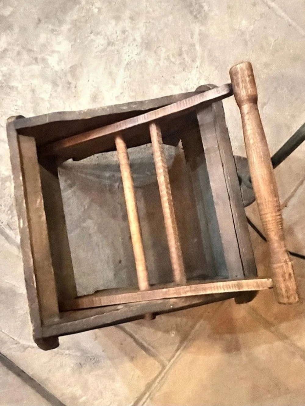 ANTIQUE FLOUR SIFTER: BLOOD'S, PAT. SEPT. 17, 1861 ~~~ VERY HARD TO FIND